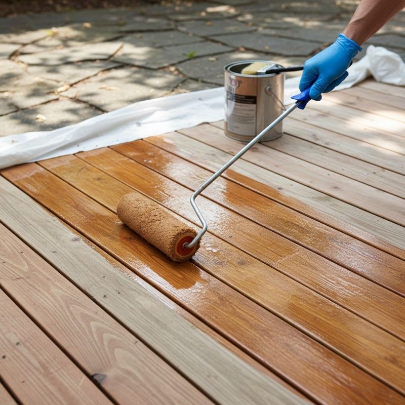 Local Composite Deck Sealing pros at work